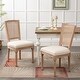 preview thumbnail 5 of 38, 2pc Oval Side Chairs with Round Hollow Back & Solid Wood Legs