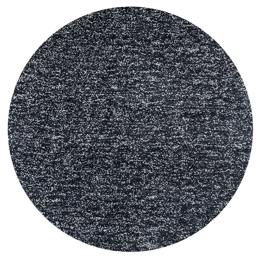 Domani Euphoria Cozy Black & White Heather Rug