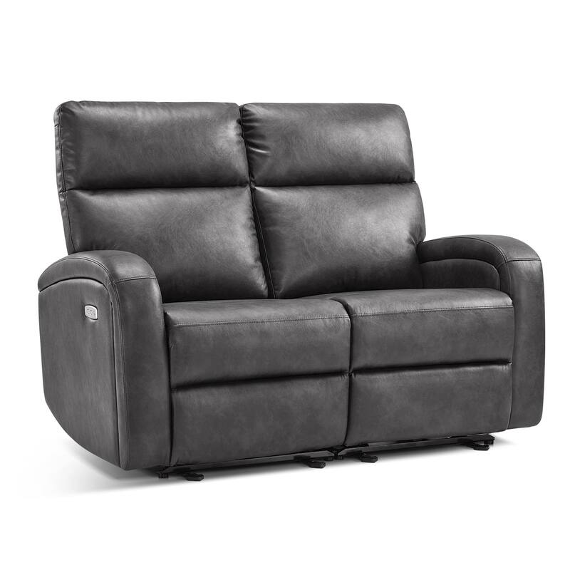 Zero Wall Recliner Loveseat with USB & Type-C Dual Ports, for Small Space, Living Room