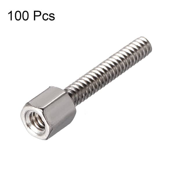 Female Stainless Steel #4-40 Screw Size 0.187 OD Hex Standoff 1.125 Length, Pack of 5 Female Stainless Steel #4-40 Screw Size 0.187 OD Hex Standoff 1.125 Length, Pack of 5