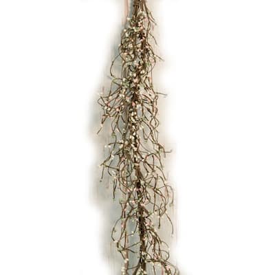 English Garden Pip Garland 4.5 ft. - Brown
