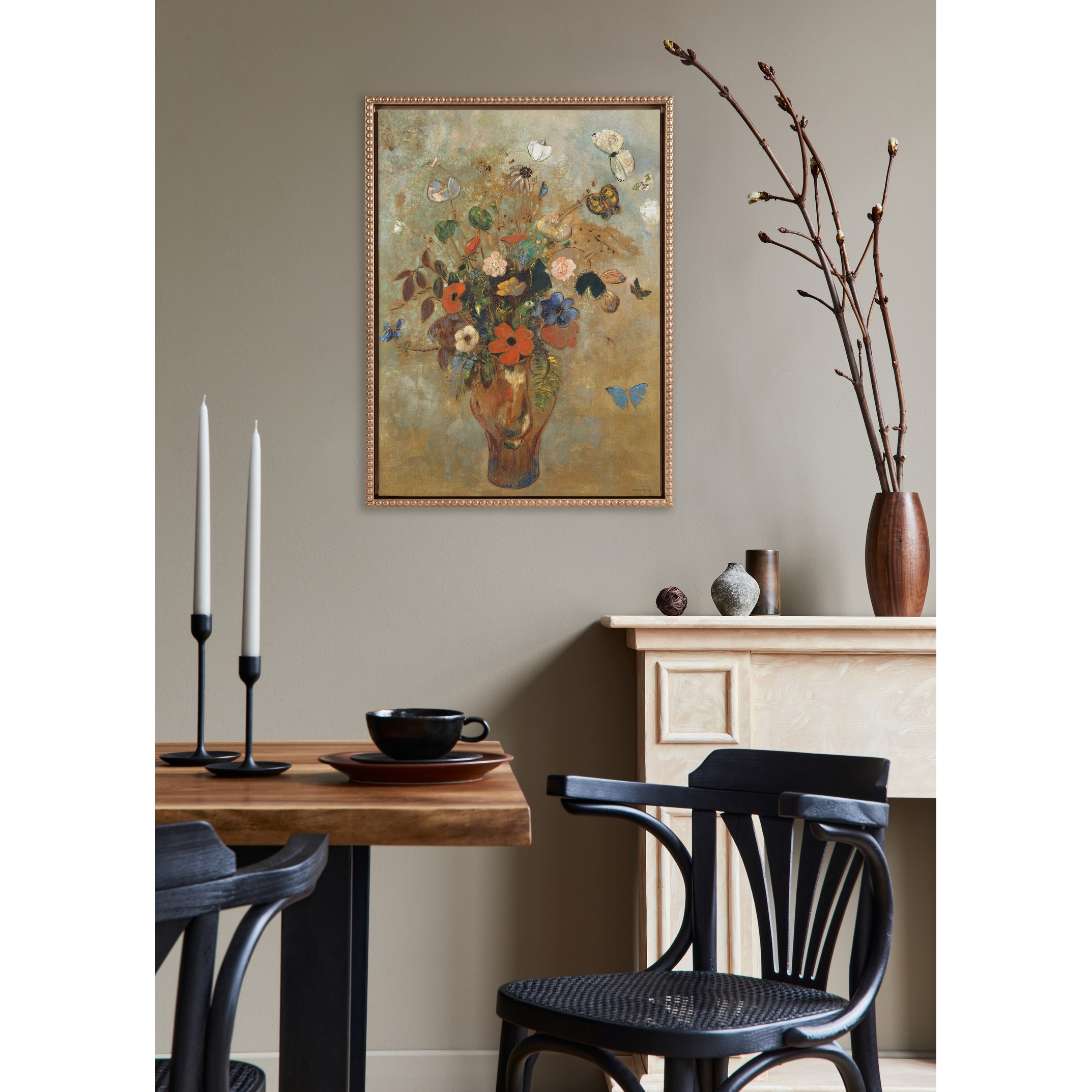 Sylvie Beaded Still Life Flowers Canvas by Art Institute of Chicago