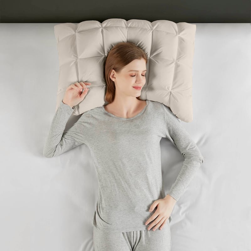 Madison Park Stay Puffed Overfilled Pillow Protector Single Piece