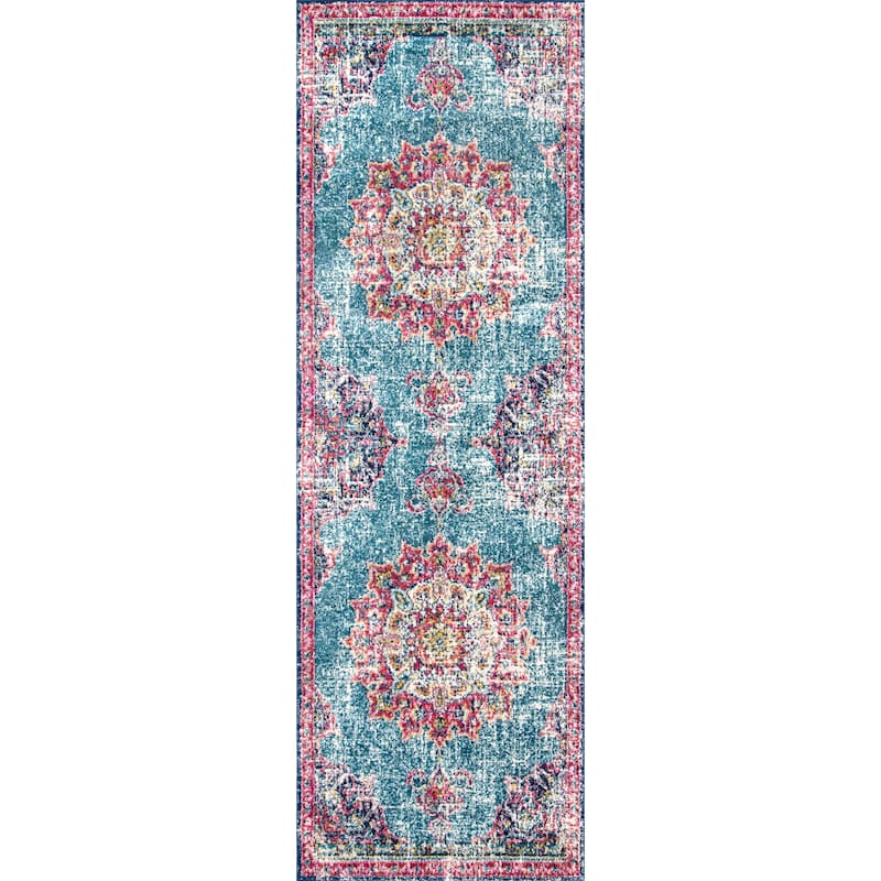 Nuloom Vintage Persian Medallion Faded Area Rug