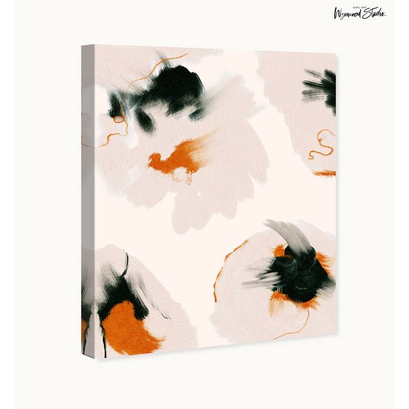 Wynwood Studio Canvas Abstract Abstracta Anemonas White Modern & Contemporary Wall Art Canvas Print
