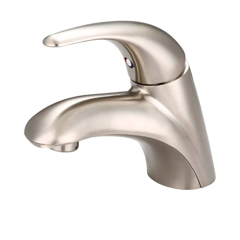 Pioneer Faucets Legacy 1.2 GPM Single Hole Bathroom Faucet Less Pop-Up - Brushed Nickel