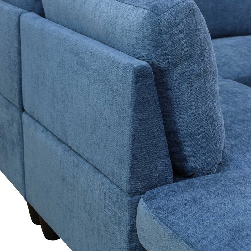 Convertible Modular Sofa Bed with Ergonomic Recline and Space-Saving Design