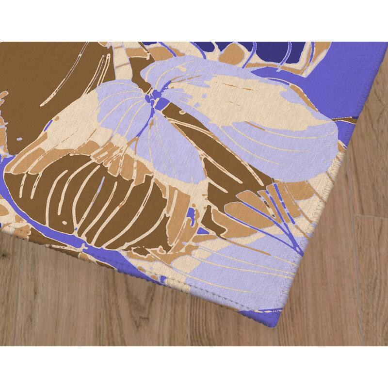 BOHO FLORAL PURPLE Outdoor Rug By Julie Marie Bed Bath & Beyond 34408714