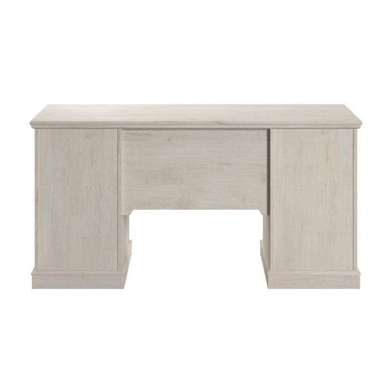 Lennox Farmhouse Desk with Storage and Keyboard Tray by Bush Furniture
