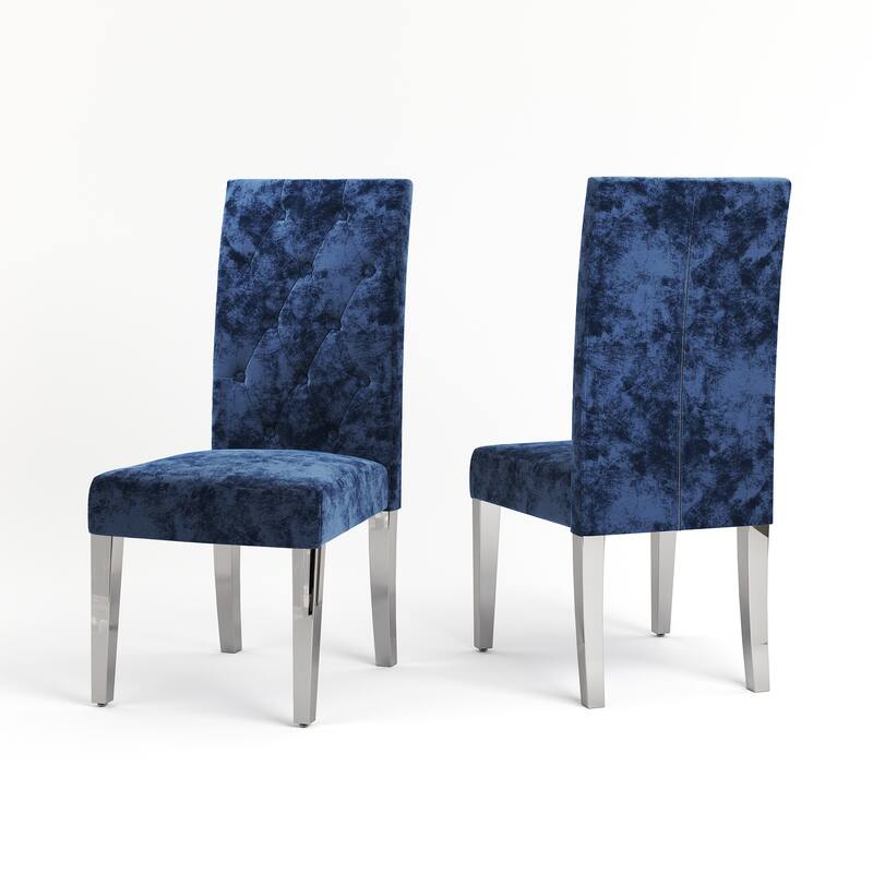 Modern Velvet Upholstery Dining Chair for Kitchen (Set of 2)