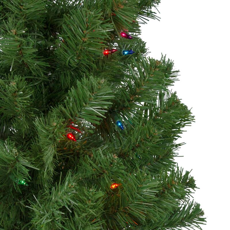 Pre-Lit Commercial Pendleton Spruce Slim Artificial Christmas Tree - 16' - Multicolor Lights - over-10-feet