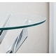 preview thumbnail 7 of 15, Round Glass Coffee Table with Stainless Steel Legs