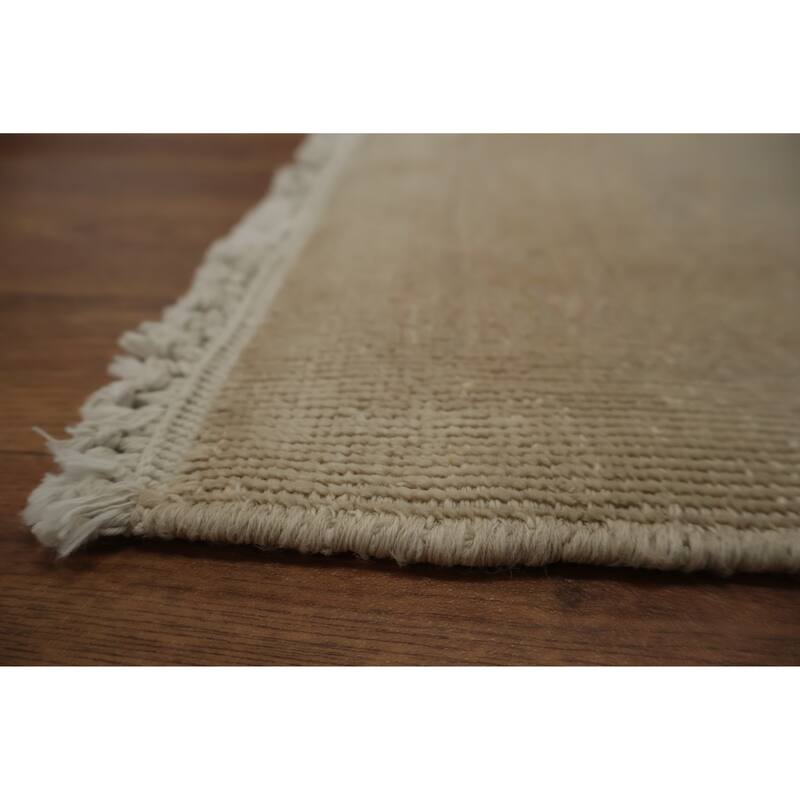 Hand Knotted Oriental 100% Wool Carpet Traditional All-Over Beige & Ivories Ziegler Area Rug - 12' 10'' X 12' 6''