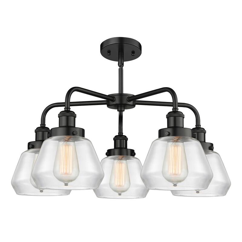 Innovations Lighting Fulton - 5 Light 25" Stem Hung Chandelier