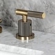 preview thumbnail 36 of 34, Kingston Brass Convergent Two-Handle 3-Hole Deck Mount Widespread Bathroom Faucet with Knurled Handle and Brass Pop-Up Drain