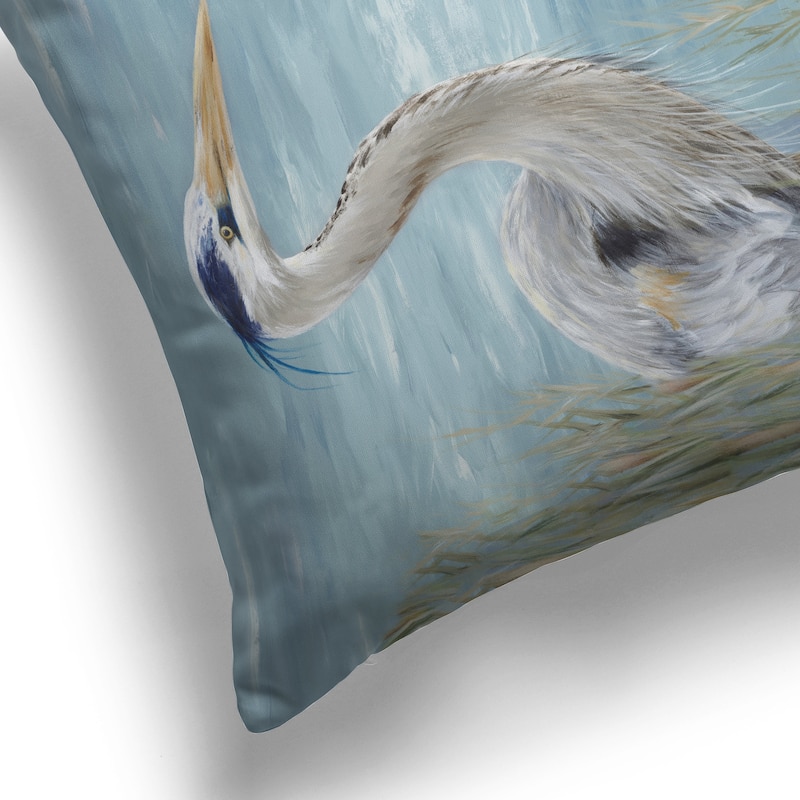 Laural Home Heron by the Bay Indoor Decorative Pillow