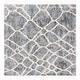 preview thumbnail 18 of 16, SAFAVIEH Berber Fringe Shag Mercedes Trellis Rug 6'7" Square - Grey/Cream - Square