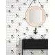 preview thumbnail 2 of 4, Disney Mickey Mouse Stripe Black & White Wallpaper