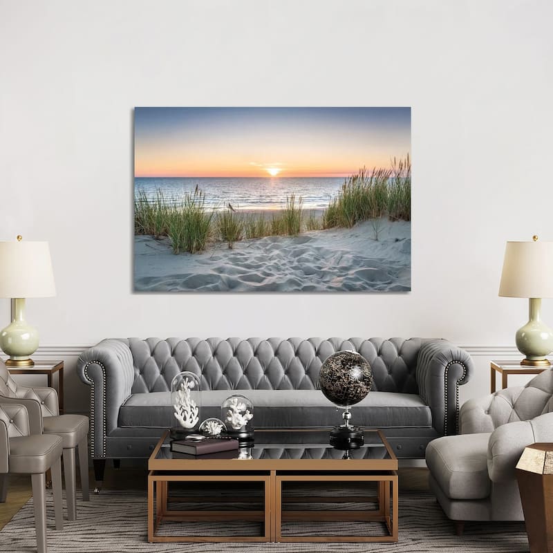 iCanvas "Beautiful Sunset At The Beach" by Jan Becke Canvas Print
