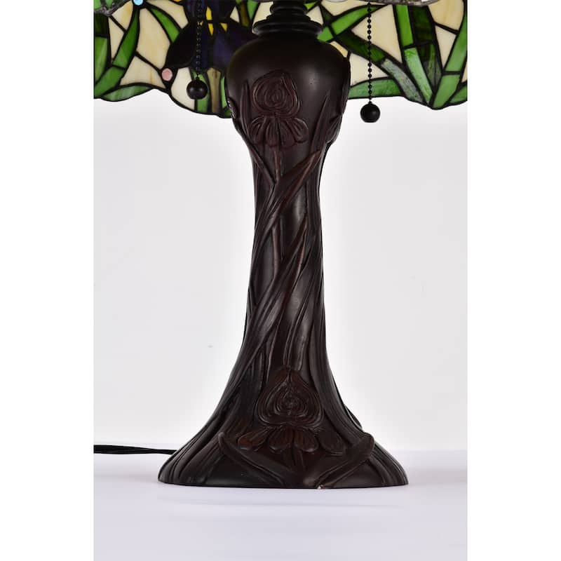 Tiffany-style Iris Table Lamp