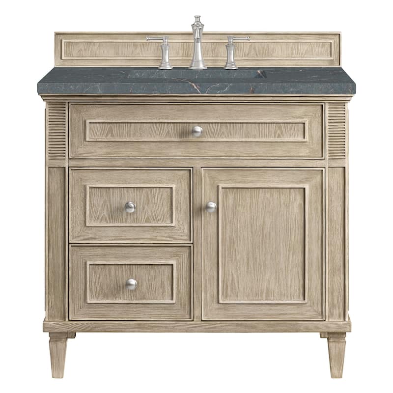 James Martin Vanities 424-V36-3PBL Lorelai 36" Single Basin Wood - Whitewashed Oak