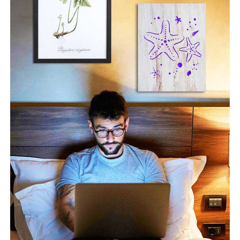 CoTa Global Starfish Light Up LED Wall Art - Fun Changing Color LED - 15.75Lx11.9Wx1H inches