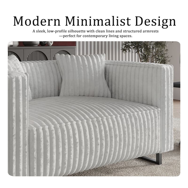 CraftPorch Mid Century Modern Upholstered Loveseat - N/A