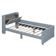 preview thumbnail 11 of 14, Mother & Child Platform Bed, Queen & Twin XL Upholstered Bed Frame w/ Hydraulic Storage System, Drawer Box, Sockets & USB Ports