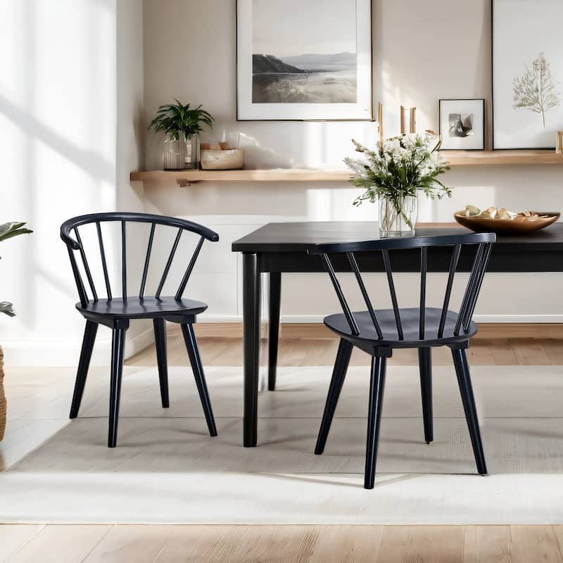 Country Classic 21.7" Wide Spindle Back Dining Chairs