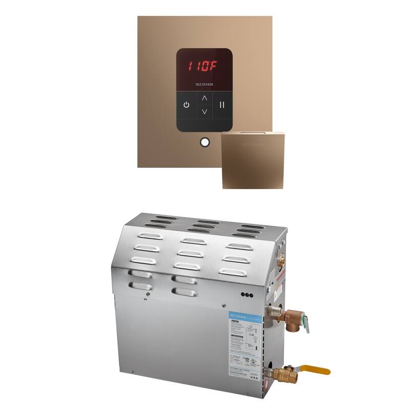 Mr Steam R09C10BJ0000 Ms Itempo Square Package 9 kW (9000 W) Steam - Nouveau Bronze - Nouveau Bronze