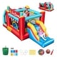 preview thumbnail 3 of 7, 5-in-1 Inflatable Bounce House with Ball Pit and Slide without Blower Ideal for Indoor-Outdoor Use