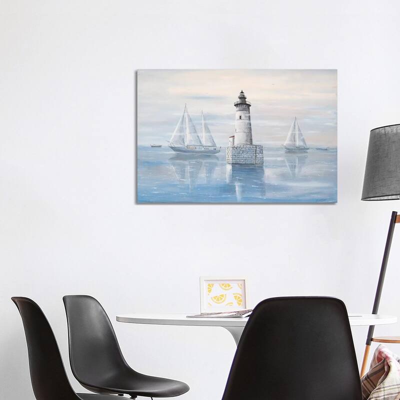 iCanvas "Detroit River Lighthouse" by Jim Williams Canvas Print - 26x40x1.5