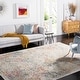 preview thumbnail 10 of 18, SAFAVIEH Madison Avery Boho Chic Distressed Area Rug - Ivory/Aqua - 5' 3" x 7' 6"