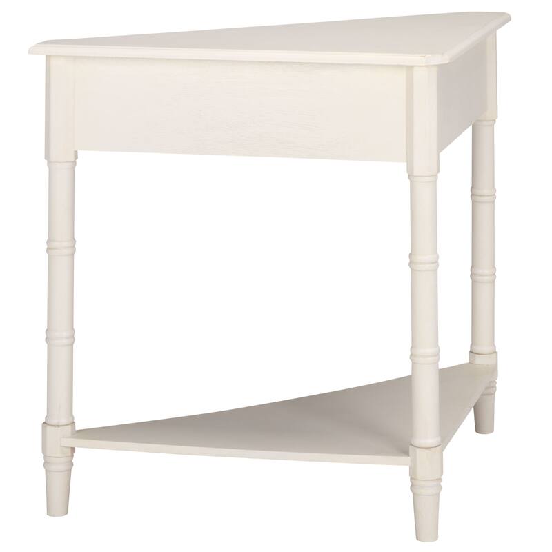 SAFAVIEH Calla Grey Corner Table - 33.9" x 17.3" x 28" - 34"W x 17"D x 28"H