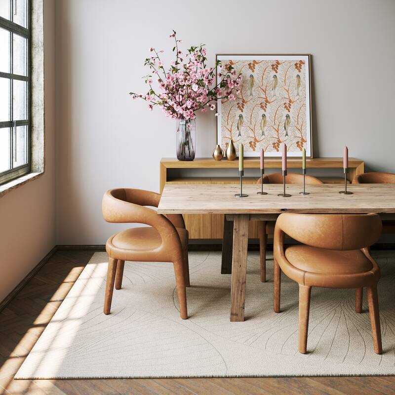 Padma Lakshmi Stillpoint Radiating Pattern Wool Rug - 7'6" x 9'6" - Ivory