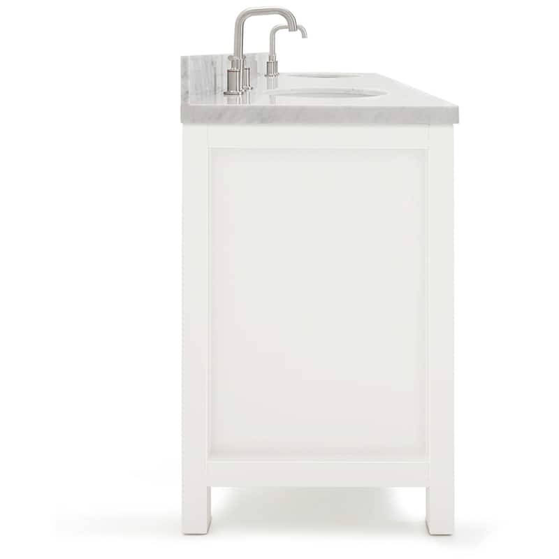 Ariel H073DCWOVO Bristol 73" Free Standing Double Oval Basin Vanity