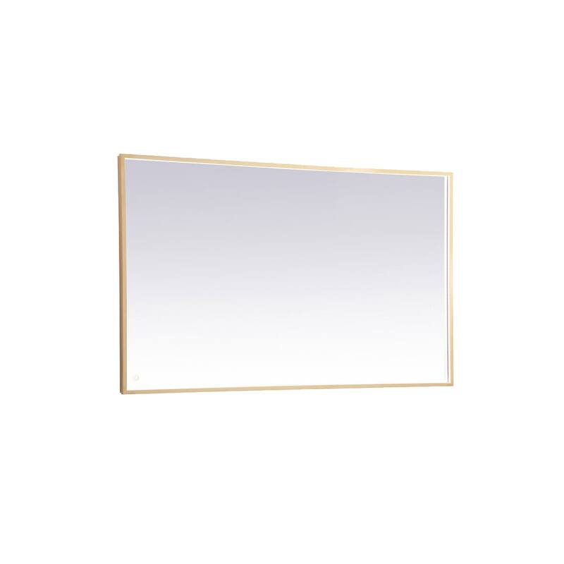 Elegant Lighting MRE63660 Pier 60" W x 36" H Modern Rectangular - Brass