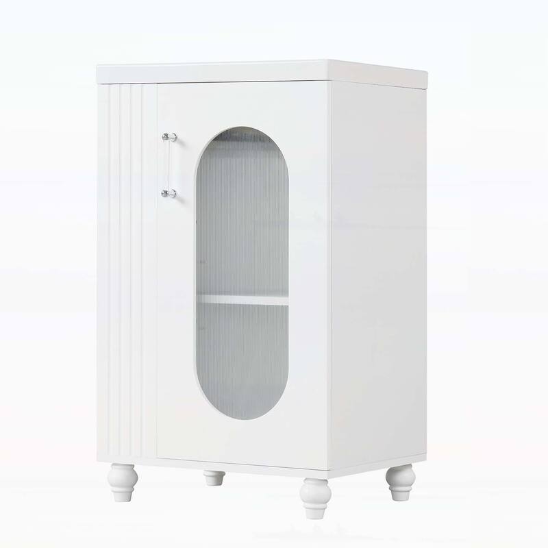 Freestanding Vanity Set with Two-tier Shelf,Adjustable Shelf