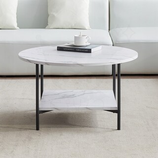 Round coffee table with storage - Bed Bath & Beyond - 37427289