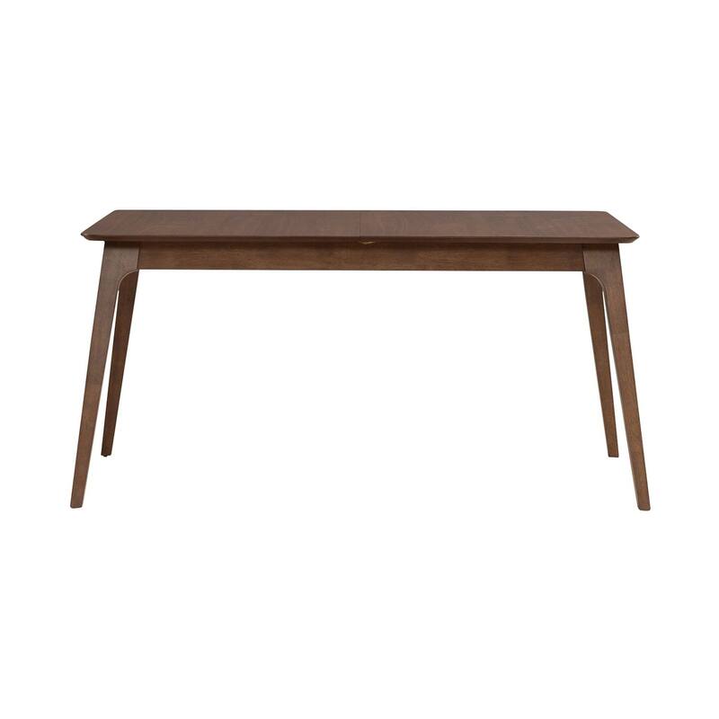 Space Savers Satin Walnut Rectangular Leg Table for Dining Room 75" - Width 36" x Depth 75" x Height 30"