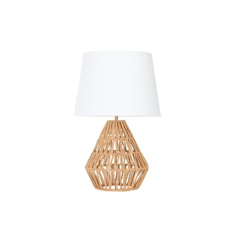 Rope Table Lamp with Empire Shade
