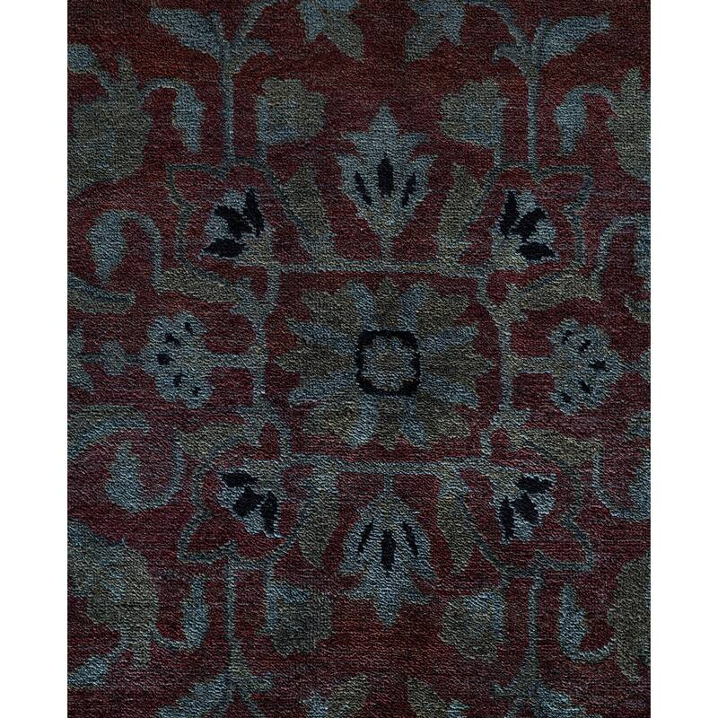 Overdyed One-of-a-Kind Hand-Knotted Area Rug - Gray - 12' 0" x 18' 0"