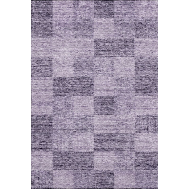 Premium Washable Super Soft Modern Checker Mayfield Rug