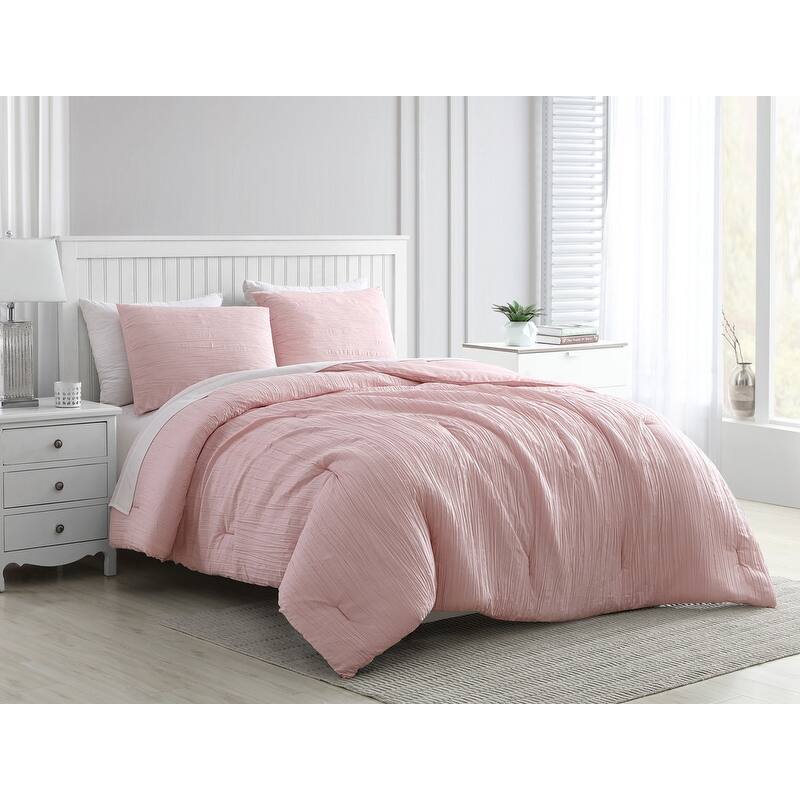 Greenport Crinkle Comforter Set with Shams