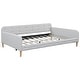preview thumbnail 19 of 56, Tufted Upholstered Daybed with 4 Solid Pine Legs, Linen Fabric Sofa Bed Frame, Wooden Slat Support, Easy Assemble