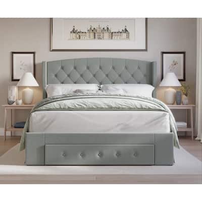 Fauna Tufted Upholstered Storage Panel Bed