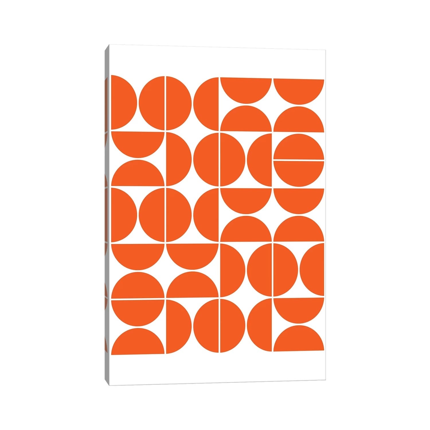 iCanvas "Mid Century Modern Geometric IV Orange" by The Old Art Studio Canvas Print