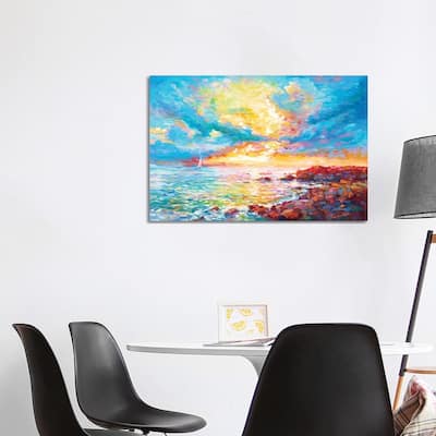iCanvas "Sunset In Sardinia" by Leon Devenice Canvas Print