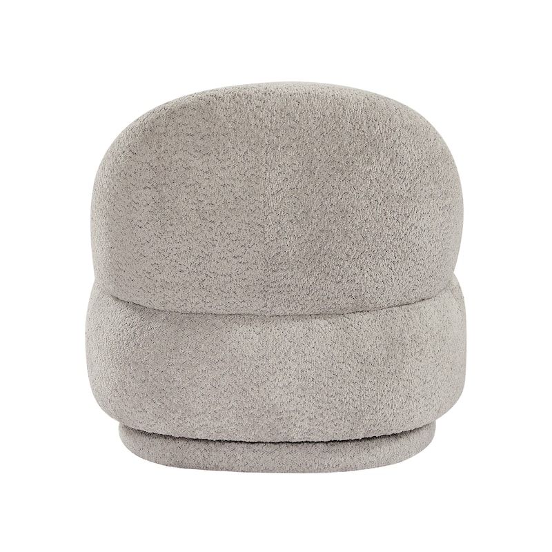 Fabric Swivel Accent Chair with 360° Rotation Metal Frame (260lb Capacity)