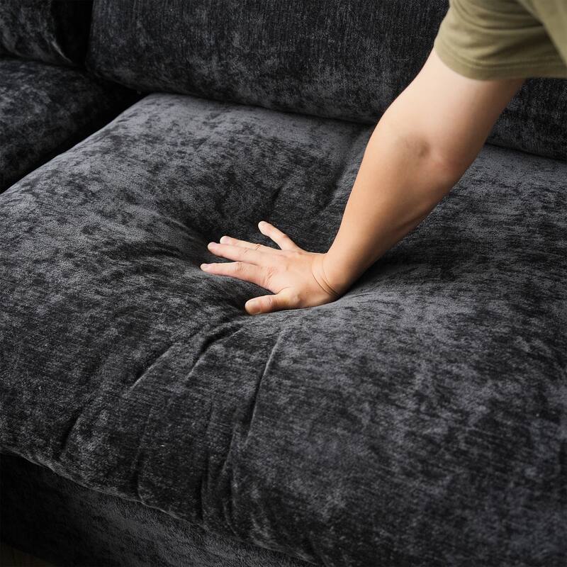 Cloud Couch Modular Sectional Sofa, 134" U Shaped Couch for Livingroom, Oversized Convertible Wide Seater with 2 Ottomans